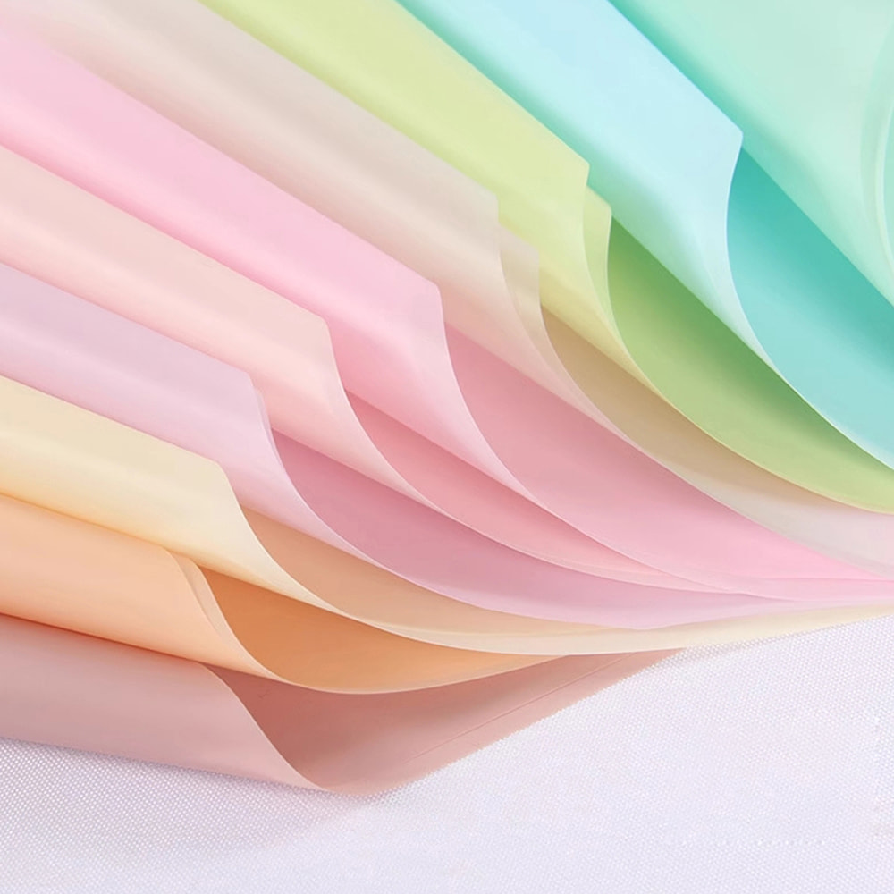 Película de embalaje de flores de color sólido de papel MYHC-02 BOPP Han Su