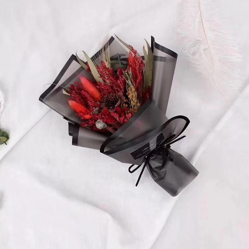 Película de embalaje de flores mate monocromática de color pesado de anillo MYHC-05