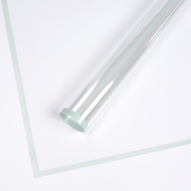Papel de regalo de flores de plástico con borde monocromático transparente MYHC-15