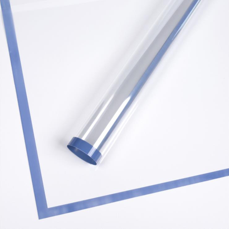 Papel de regalo de flores de plástico con borde monocromático transparente MYHC-15