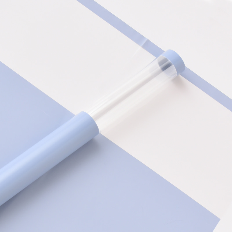 Papel de regalo de flores de plástico OPP con borde transparente MYHC-16