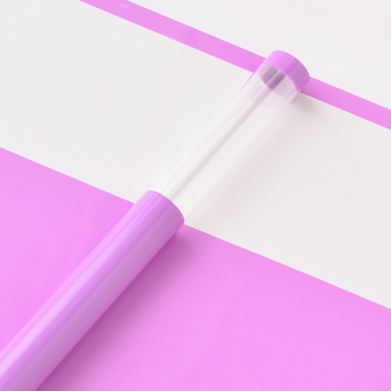 Papel de regalo de flores de plástico OPP con borde transparente MYHC-16