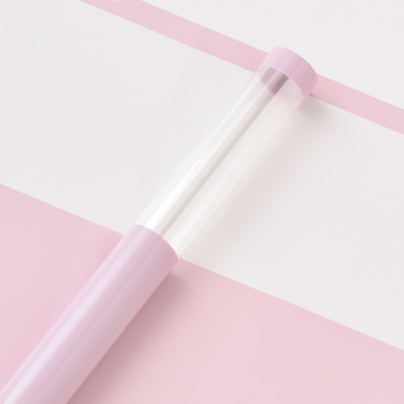 Papel de regalo de flores de plástico OPP con borde transparente MYHC-16