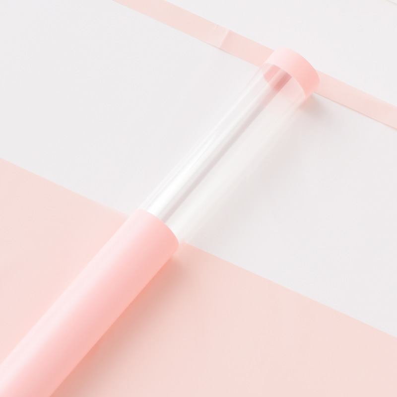 Papel de regalo de flores de plástico OPP con borde transparente MYHC-16