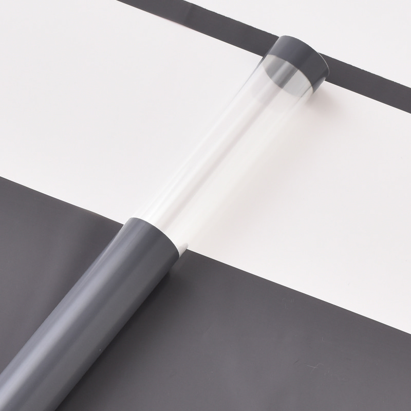 Papel de regalo de flores de plástico OPP con borde transparente MYHC-16