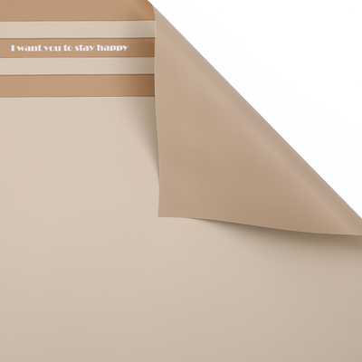 MYHC-22 Papel de regalo de flores con película nacarada horizontal con borde de una sola cara de 57 × 57 cm (± 2 cm)