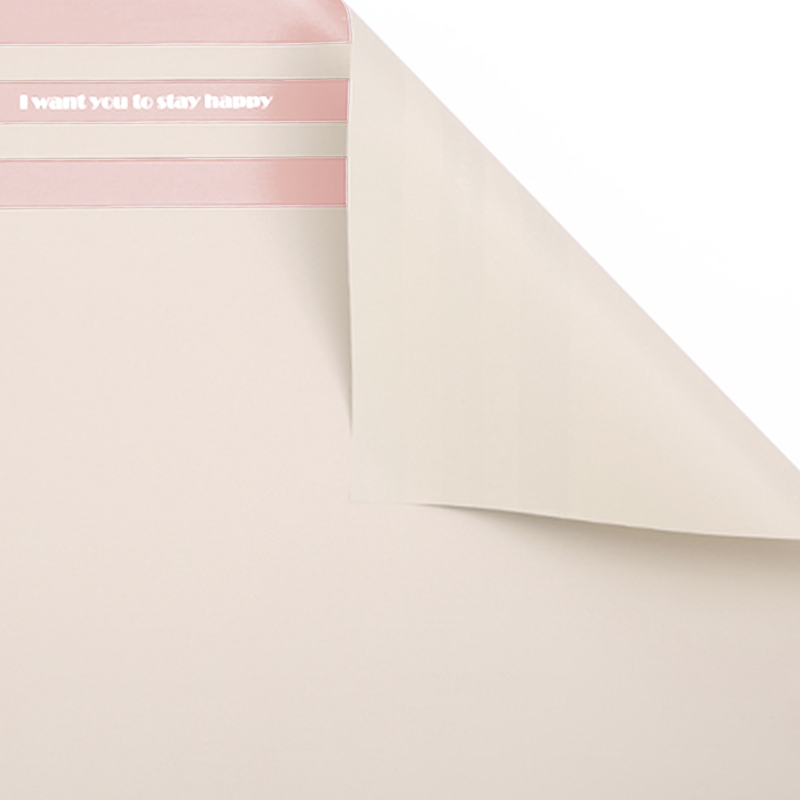 MYHC-22 Papel de regalo de flores con película nacarada horizontal con borde de una sola cara de 57 × 57 cm (± 2 cm)
