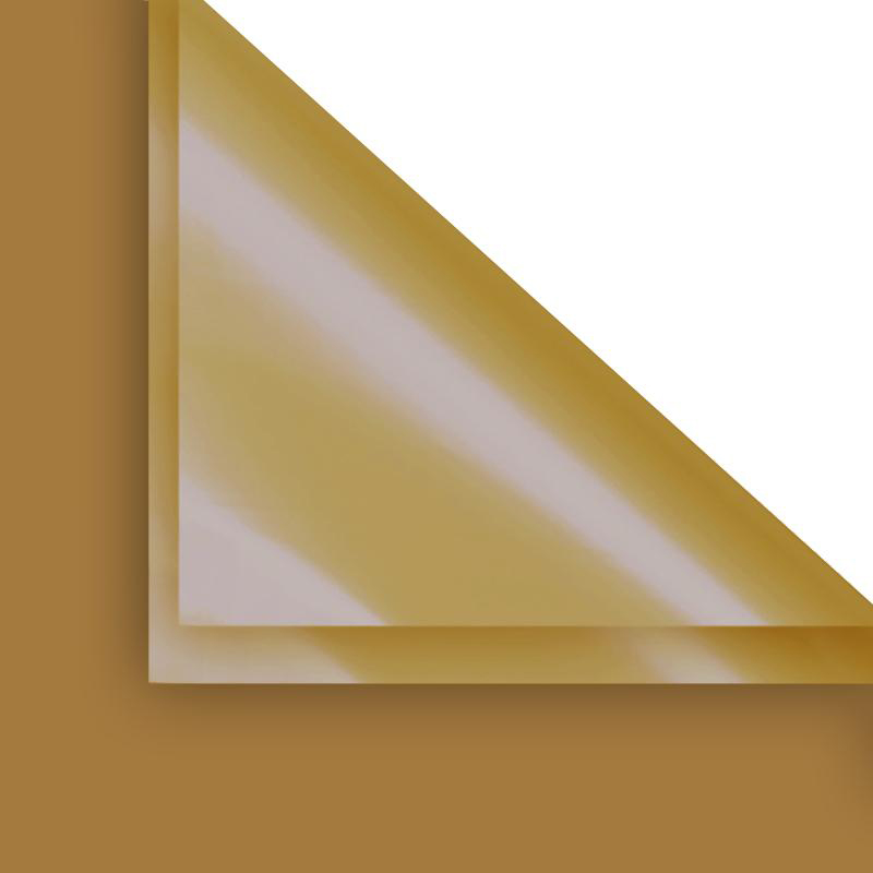 Papel de regalo BOPP con flores de color sólido dorado fantasía MYHC-36