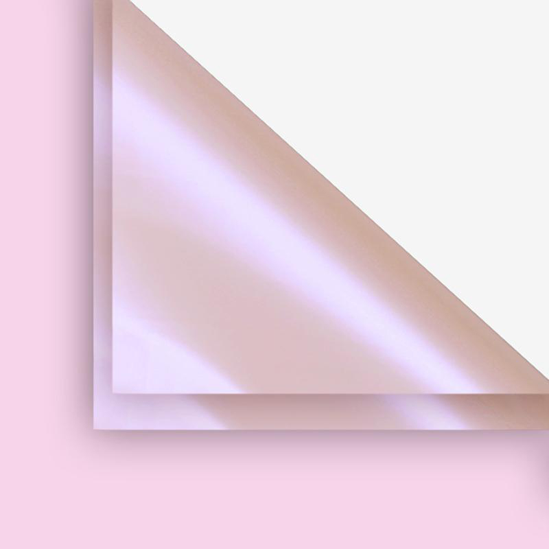 Papel de regalo BOPP con flores de color sólido dorado fantasía MYHC-36