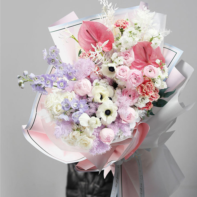MYHC-39 Marco de fotos con memoria 57 × 57 cm (± 2 cm) Papel de regalo de flores impermeable