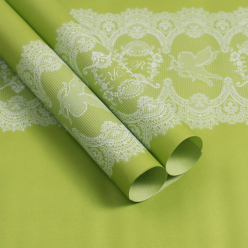 Película de embalaje de flores impermeable BOPP con patrón de encaje MYHC-46