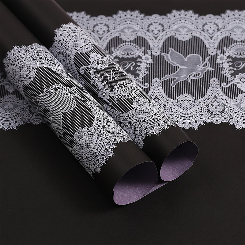 Película de embalaje de flores impermeable BOPP con patrón de encaje MYHC-46
