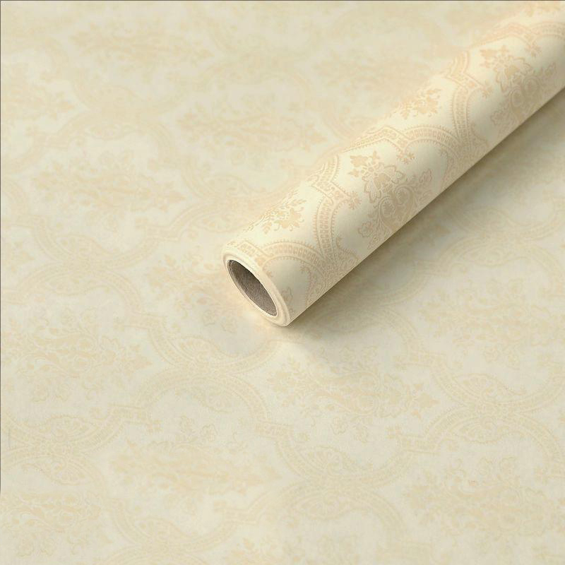Papel de regalo de flores de algodón monocromático con estampado en relieve MYHC-56