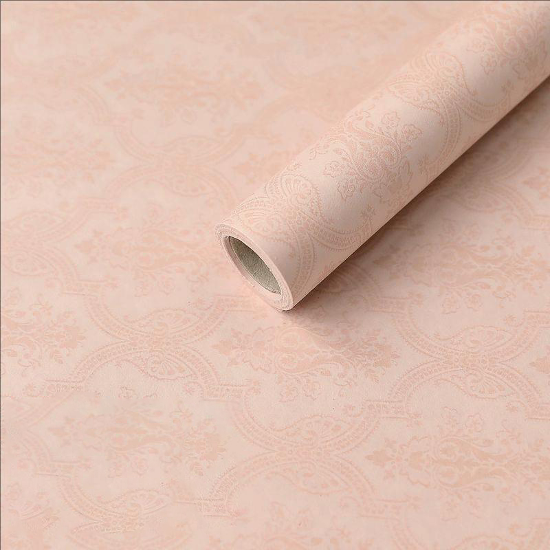 Papel de regalo de flores de algodón monocromático con estampado en relieve MYHC-56