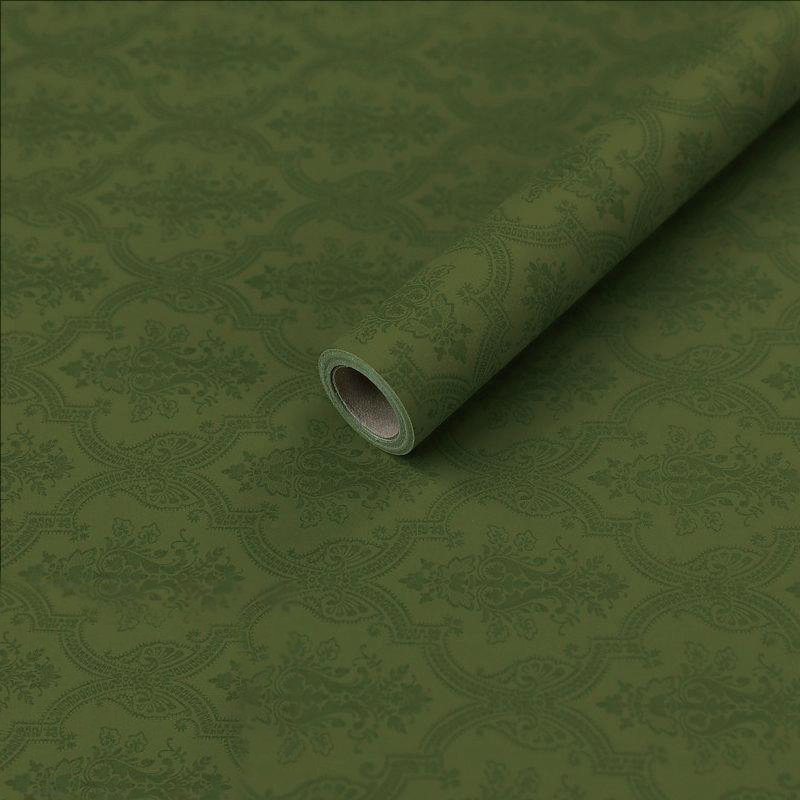 Papel de regalo de flores de algodón monocromático con estampado en relieve MYHC-56