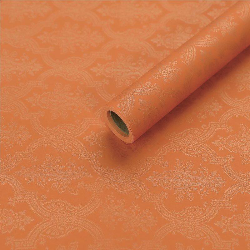 Papel de regalo de flores de algodón monocromático con estampado en relieve MYHC-56