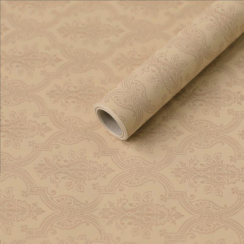 Papel de regalo de flores de algodón monocromático con estampado en relieve MYHC-56