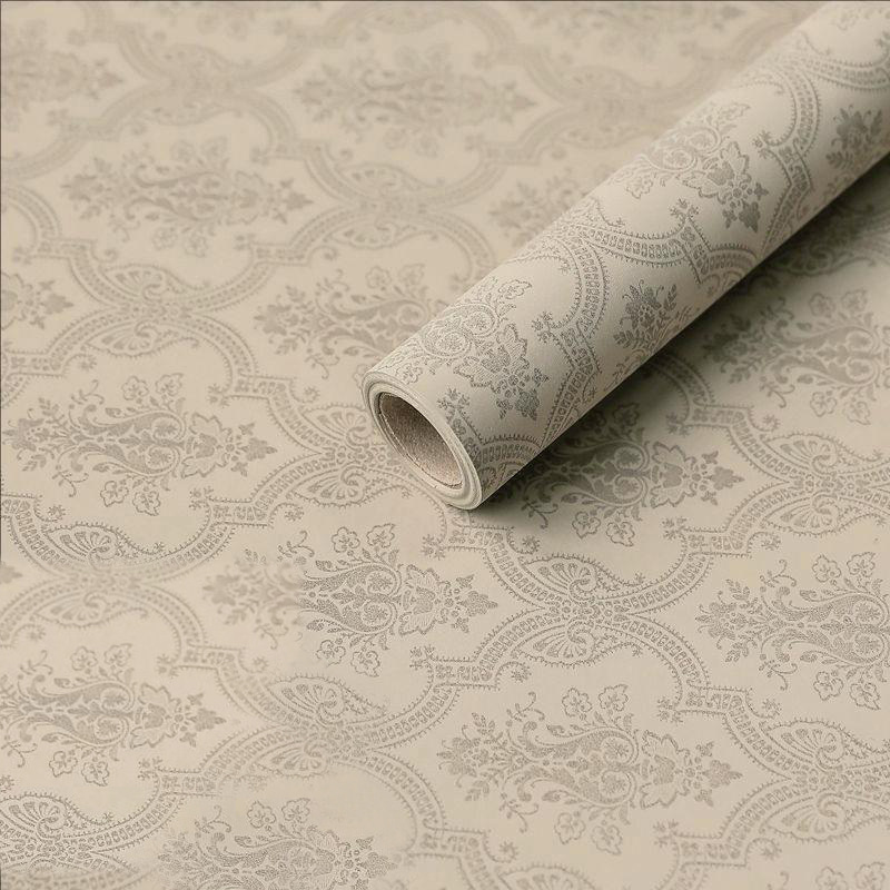 Papel de regalo de flores de algodón monocromático con estampado en relieve MYHC-56