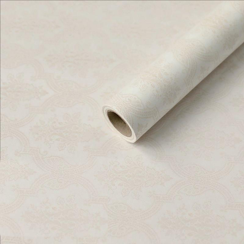 Papel de regalo de flores de algodón monocromático con estampado en relieve MYHC-56
