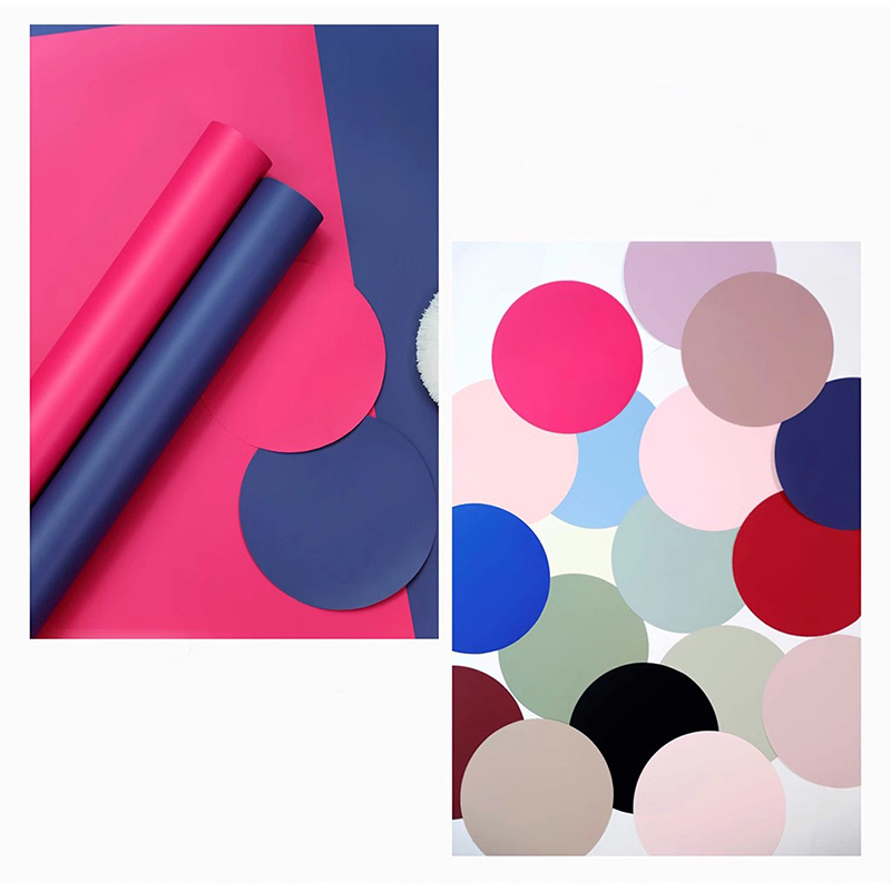 MYHC-68 Pearl Film 8 Seda 45 × 50 cm (± 2 cm) Papel de regalo de flores de color sólido