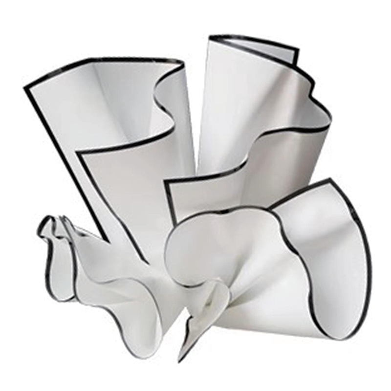 MYHC-69 Papel de regalo de flores resistente al agua con película mate noble en blanco y negro (BOPP)