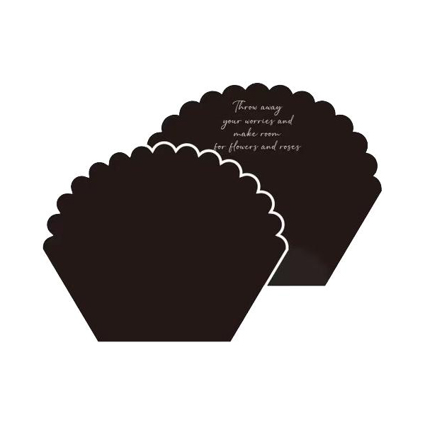Papel de regalo de flores de algodón con forma de pétalo monocromo MYHC-71