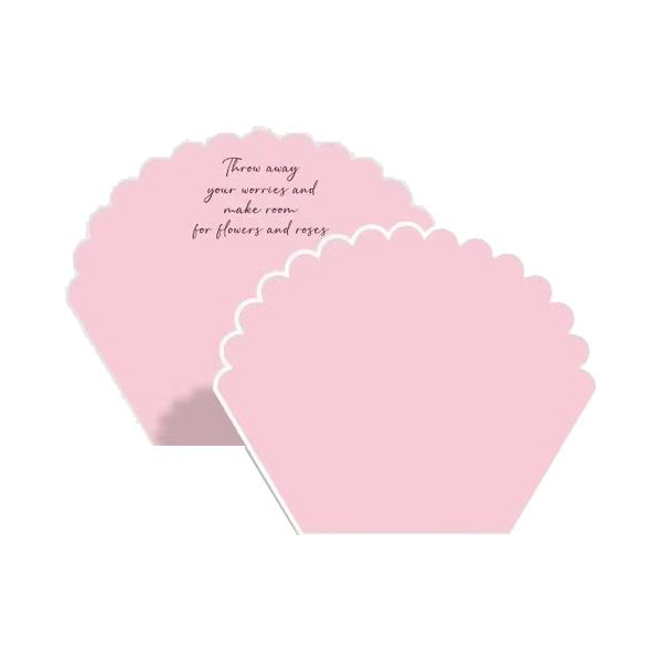 Papel de regalo de flores de algodón con forma de pétalo monocromo MYHC-71