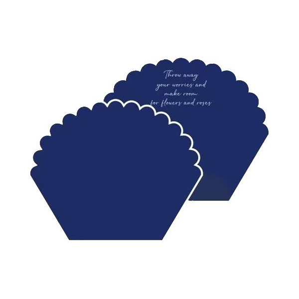 Papel de regalo de flores de algodón con forma de pétalo monocromo MYHC-71