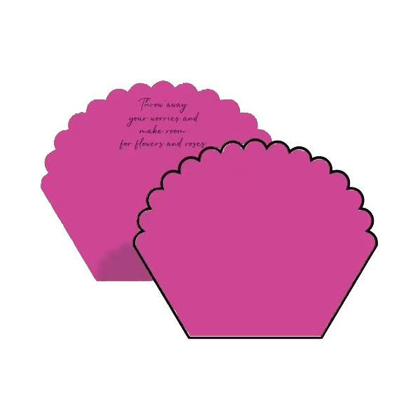 Papel de regalo de flores de algodón con forma de pétalo monocromo MYHC-71