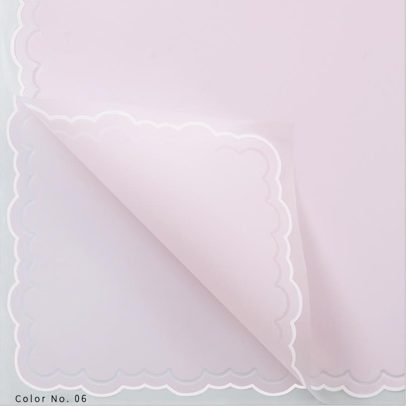 Papel de regalo de flores con película de gelatina de pétalos