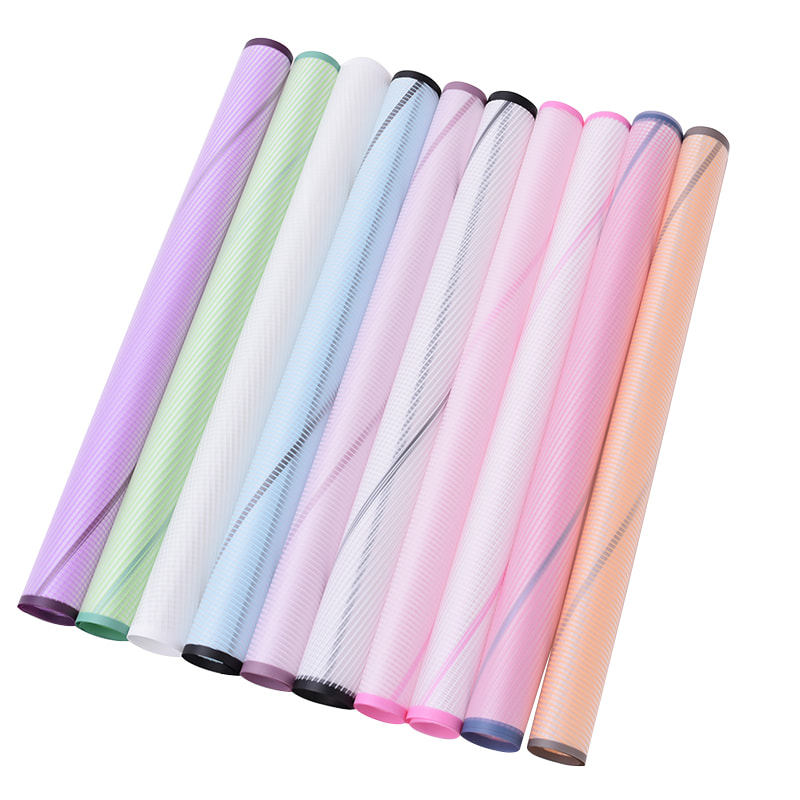 Papel de regalo de flores a rayas