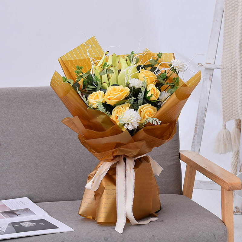 Película de embalaje de flores espesada 100% impermeable.