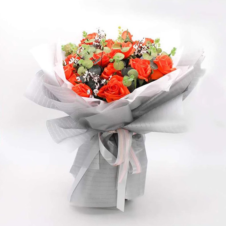 Película de embalaje de flores espesada 100% impermeable.