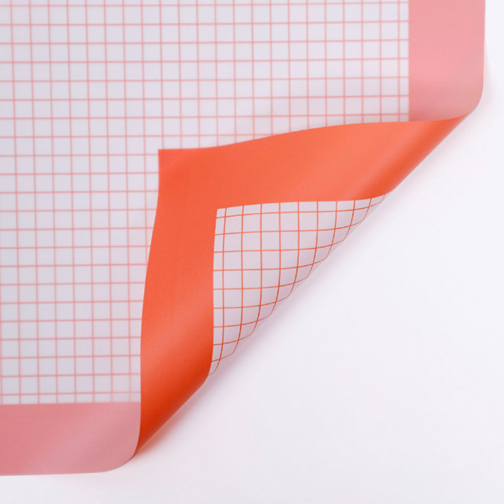 Papel de regalo floral iridiscente a cuadros de doble cara