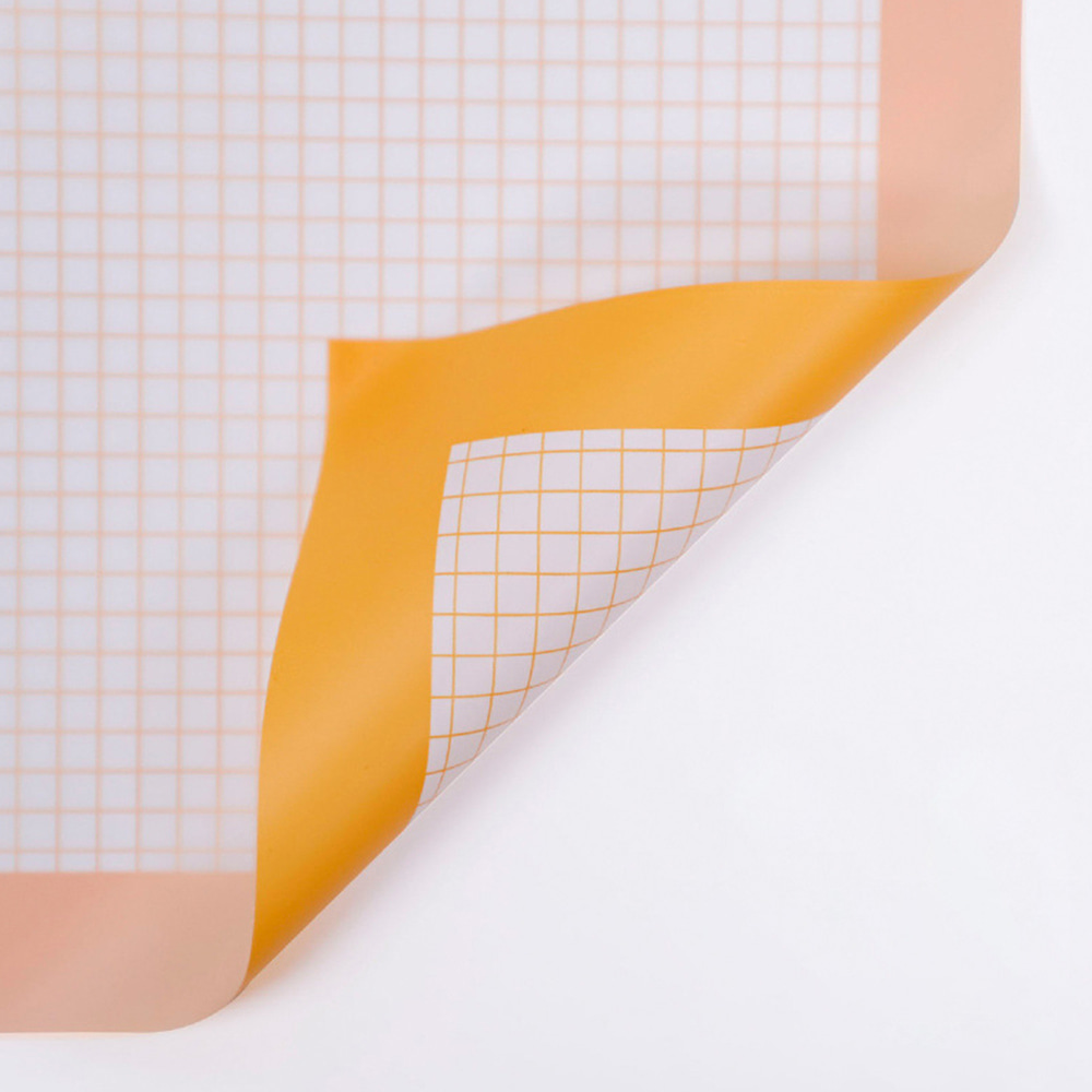 Papel de regalo floral iridiscente a cuadros de doble cara