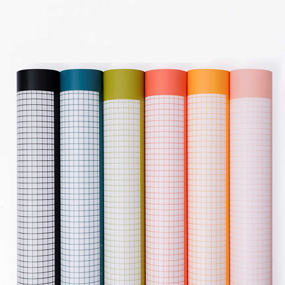 Papel de regalo floral iridiscente a cuadros de doble cara