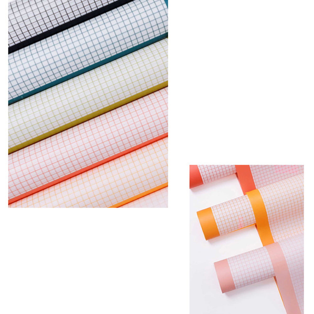 Papel de regalo floral iridiscente a cuadros de doble cara