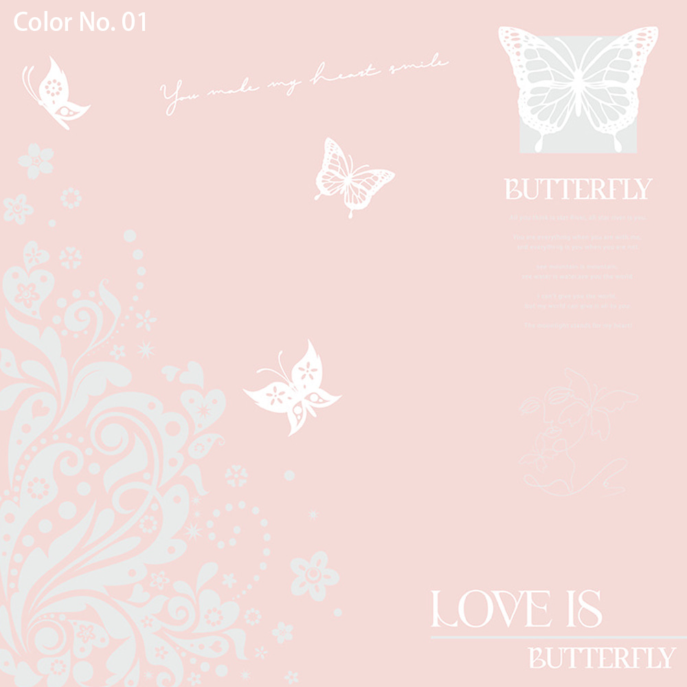 Embalaje de ramo impermeable Papel Nossa con revestimiento de una cara Diseño de estampado de mariposa ahuecado