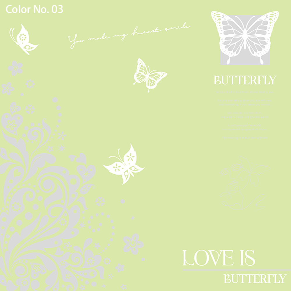 Embalaje de ramo impermeable Papel Nossa con revestimiento de una cara Diseño de estampado de mariposa ahuecado