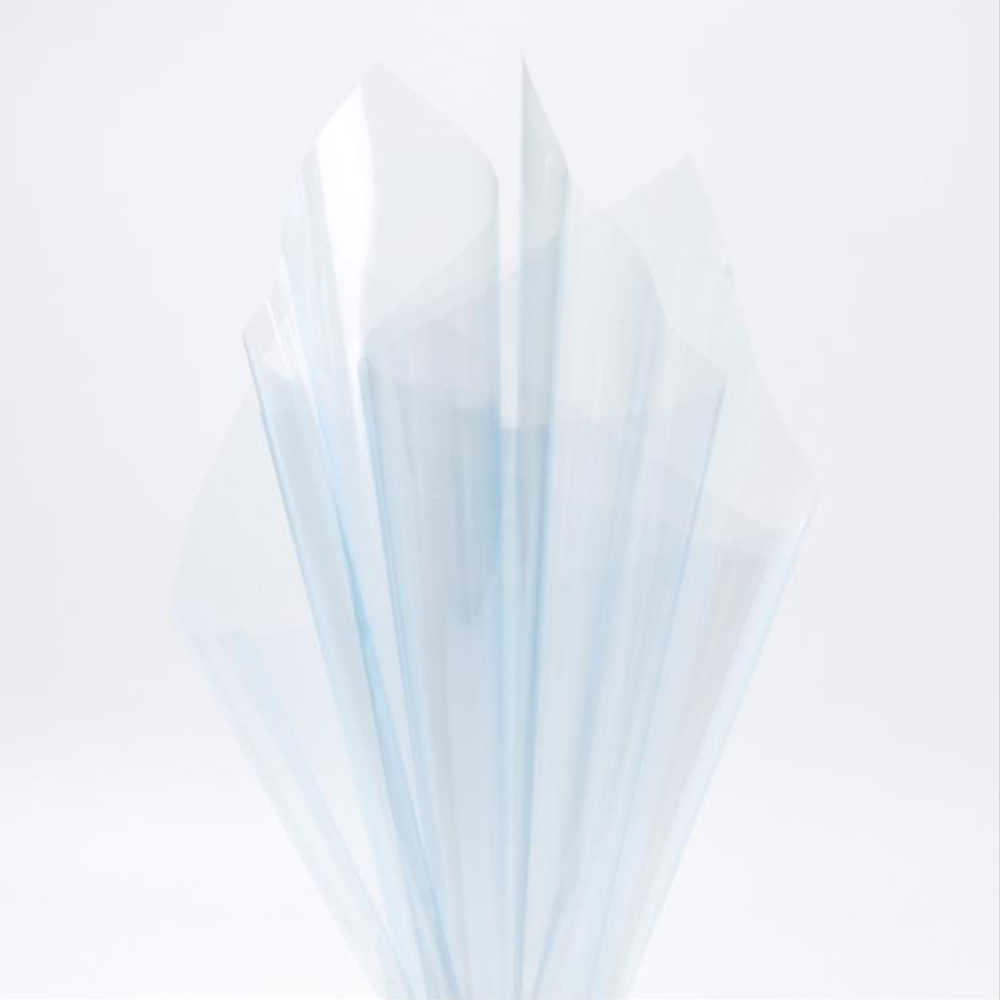 Papel de regalo de flores de cristal transparente impermeable