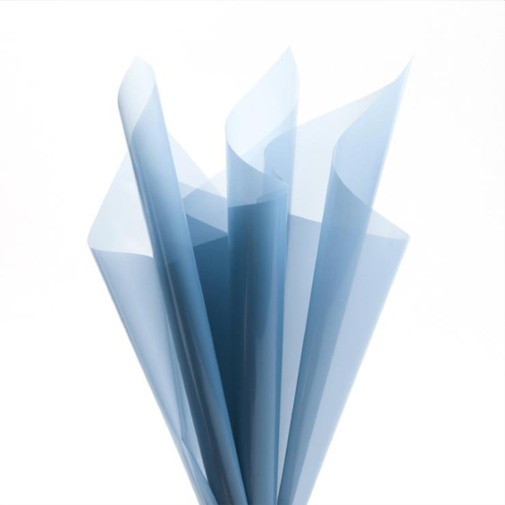 Papel de regalo de flores de cristal transparente impermeable
