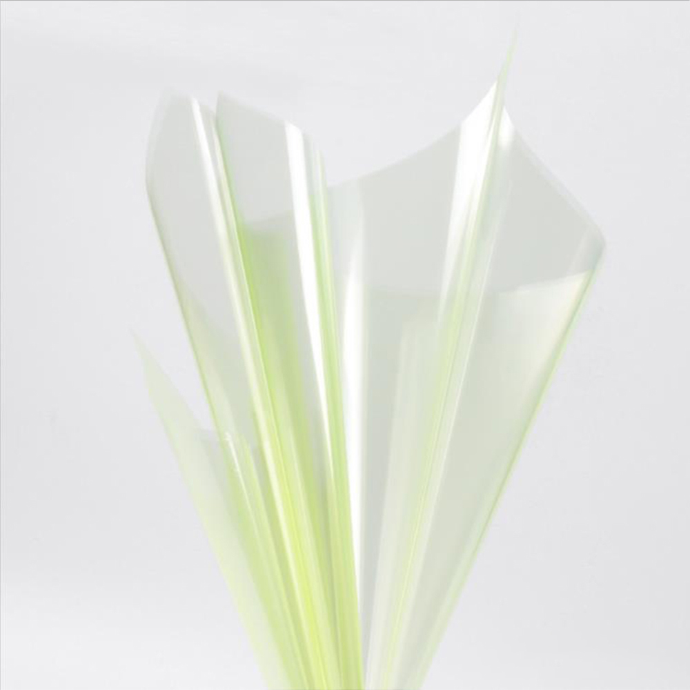 Papel de regalo de flores de cristal transparente impermeable