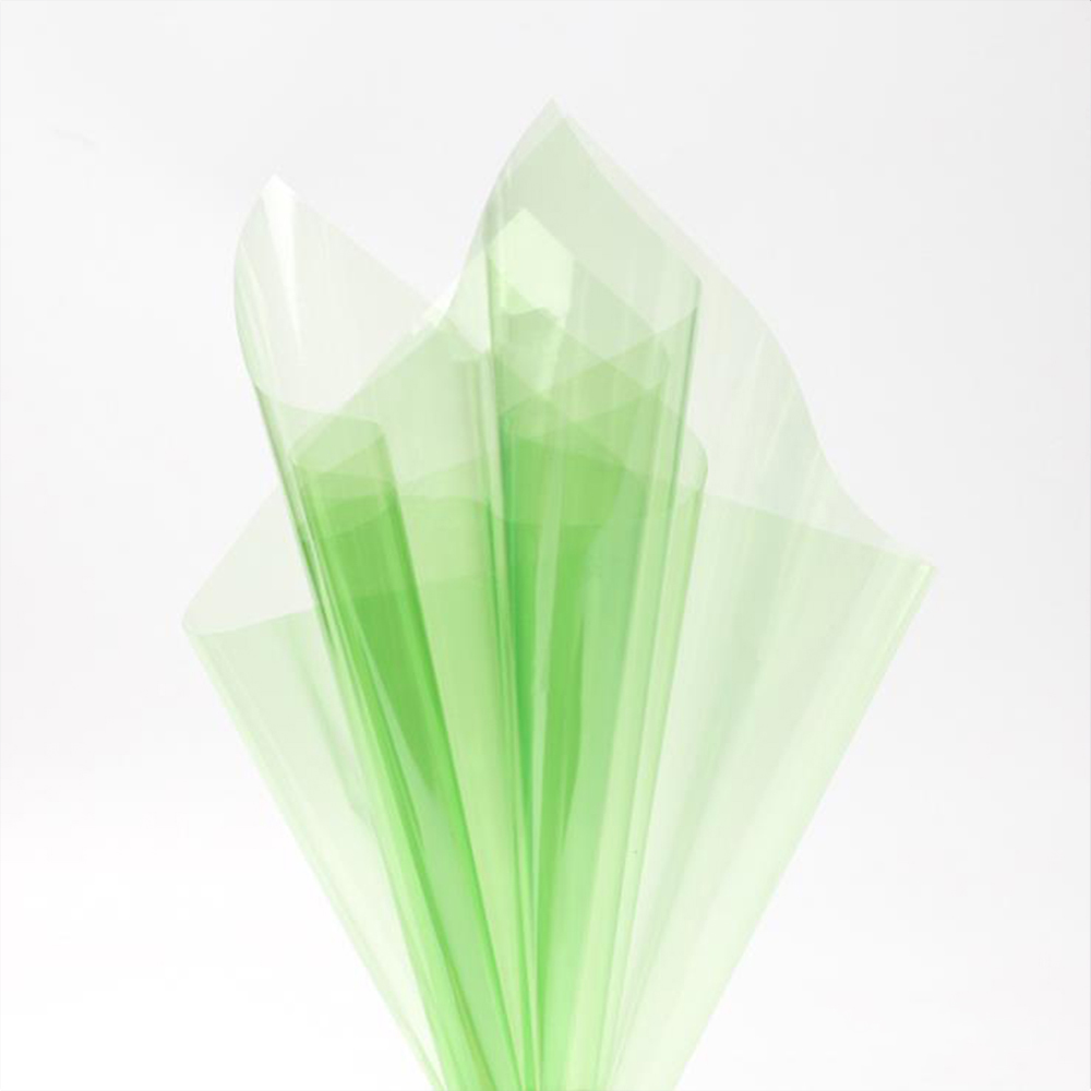 Papel de regalo de flores de cristal transparente impermeable