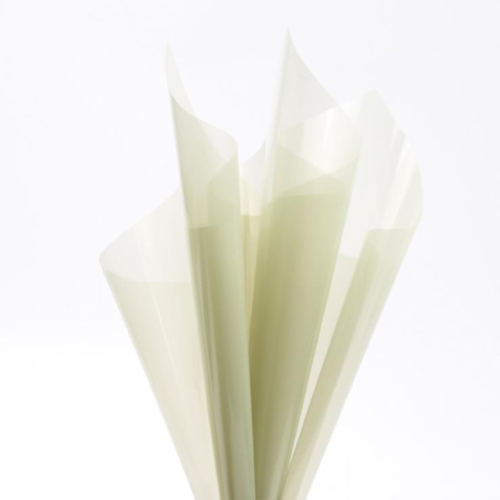 Papel de regalo de flores de cristal transparente impermeable