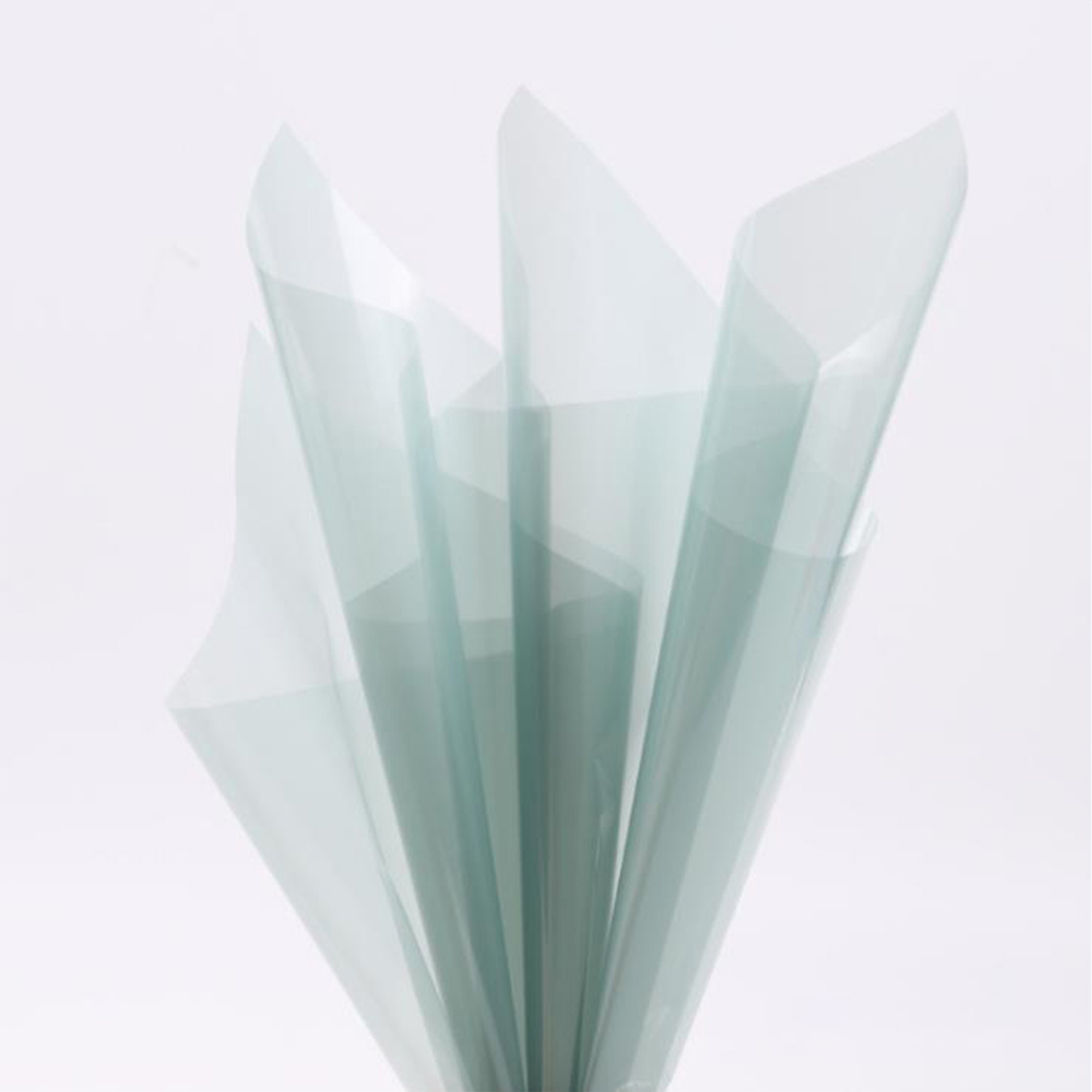 Papel de regalo de flores de cristal transparente impermeable