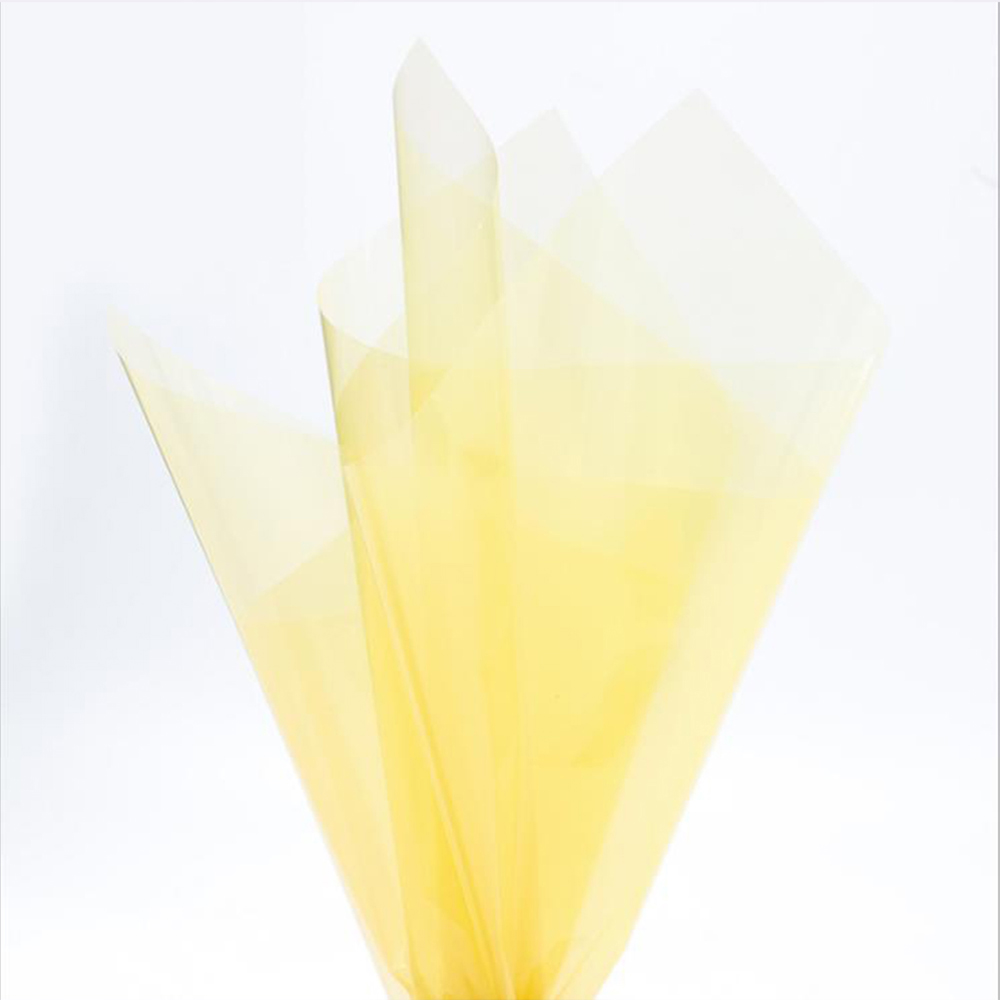 Papel de regalo de flores de cristal transparente impermeable