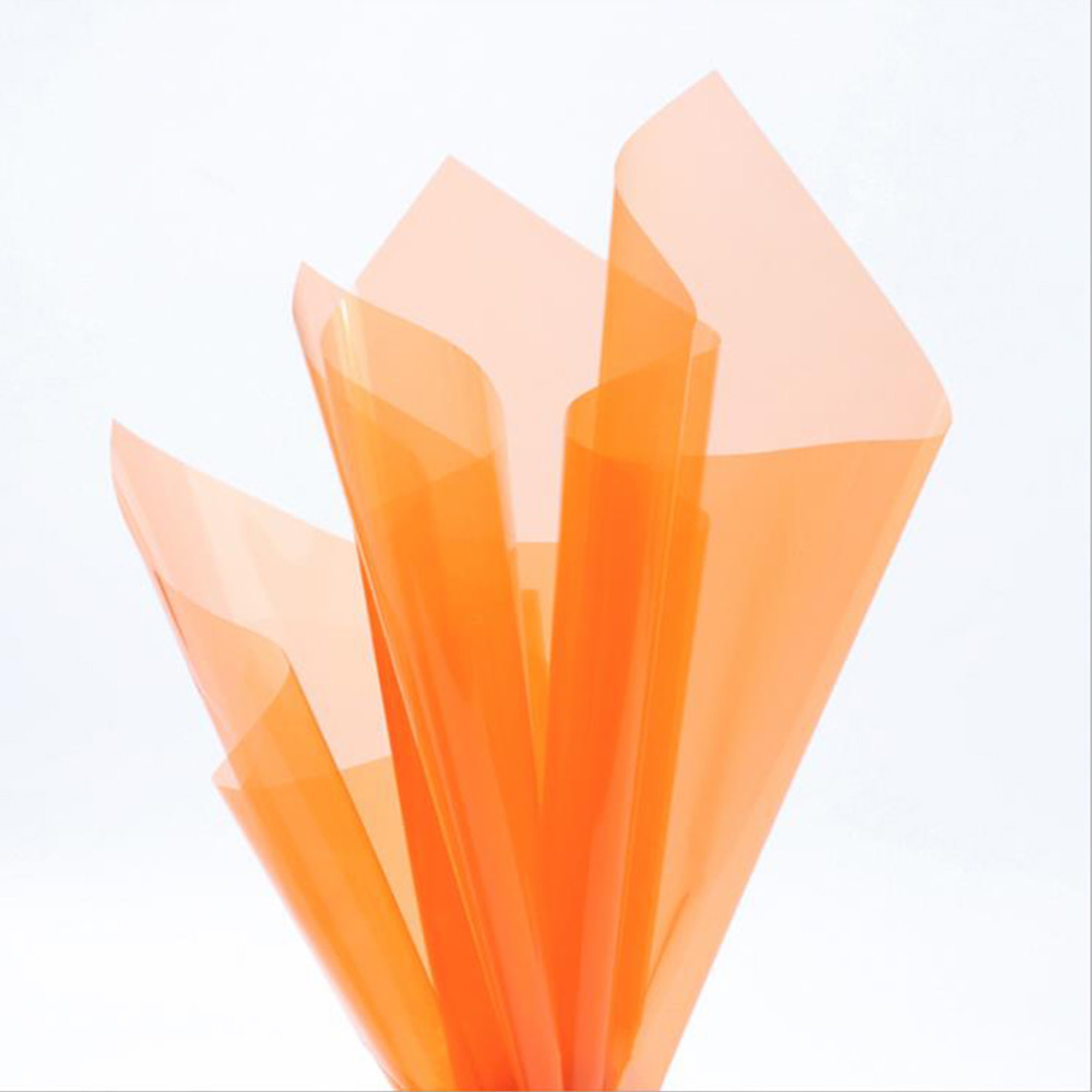 Papel de regalo de flores de cristal transparente impermeable
