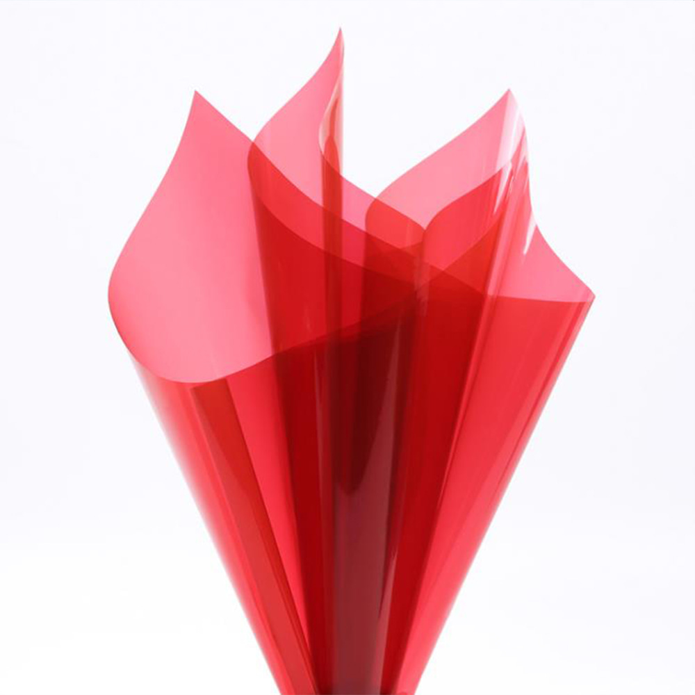 Papel de regalo de flores de cristal transparente impermeable
