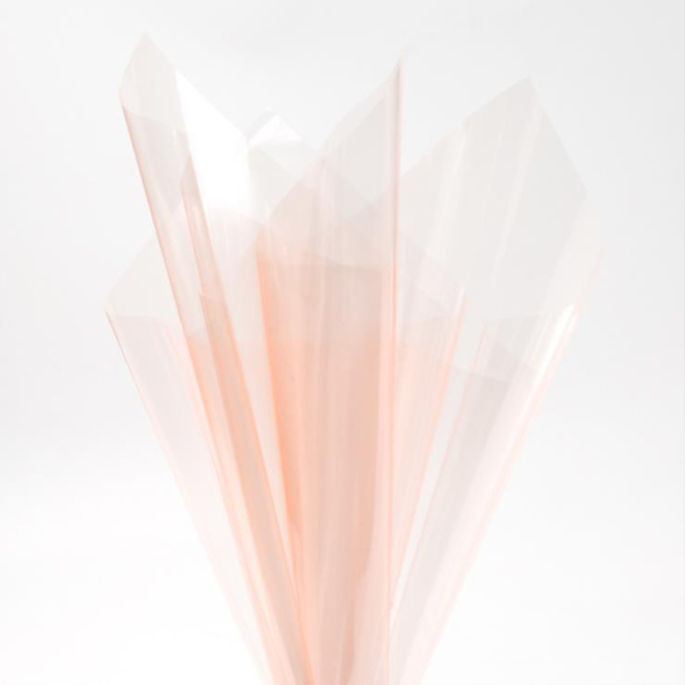 Papel de regalo de flores de cristal transparente impermeable