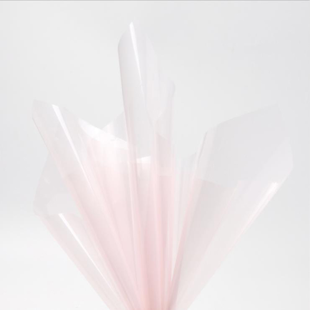 Papel de regalo de flores de cristal transparente impermeable